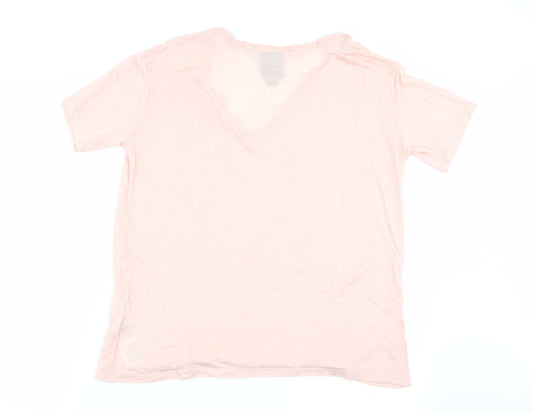Womens UK Size XS IVY PARK Pink Basic T-Shirt
