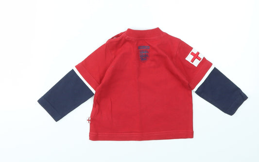 M Boys Multicoloured Basic T-Shirt Size 3-6 Months
