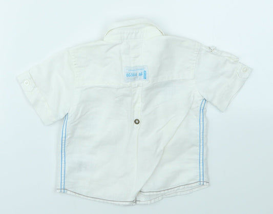 NEXT Boys White Basic Button-Up Size 6-9 Months