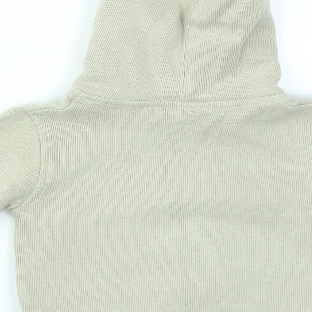NEXT Boys Brown Animal Print Henley Jumper Size 6-9 Months