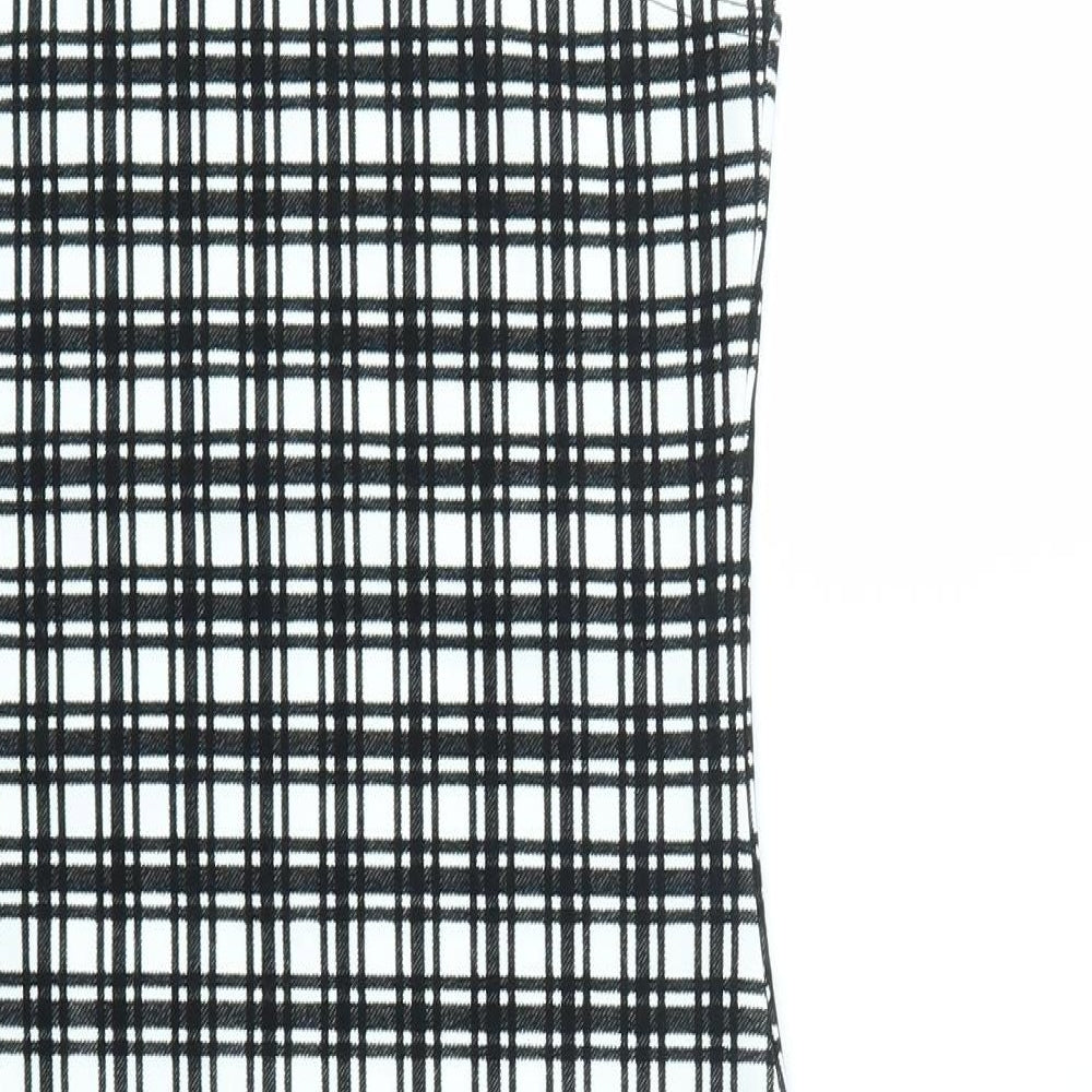 Boohoo Womens Multicoloured Check Fit & Flare Size 6