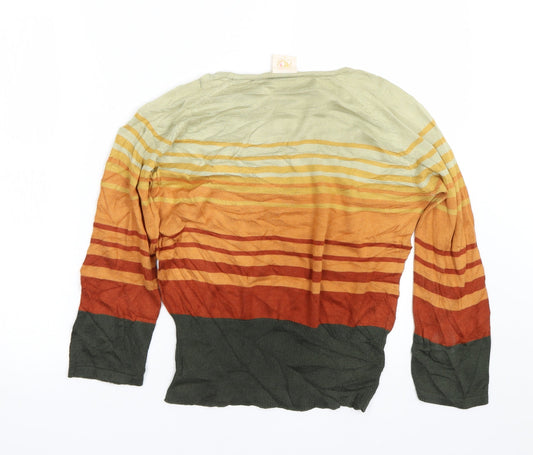 Country Casuals Womens Multicoloured Striped Pullover Jumper Size M