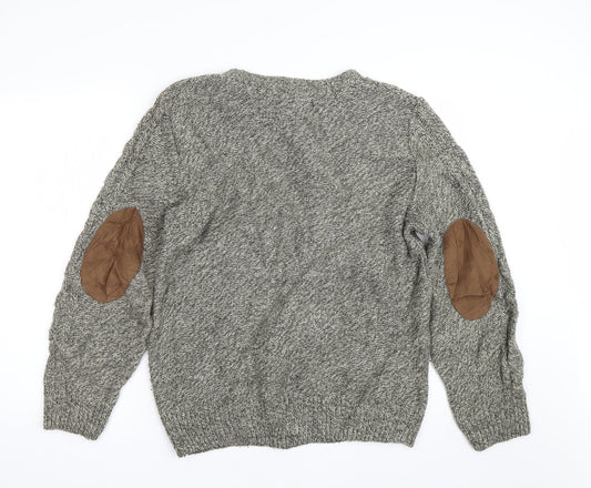 River Island Mens Grey Pullover Jumper Size M