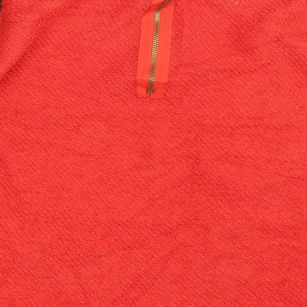 M&S Womens Red Pullover Jumper Size 14