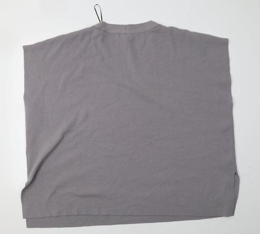 H&M Womens Grey Knit Pullover Sweatshirt Size 3XL