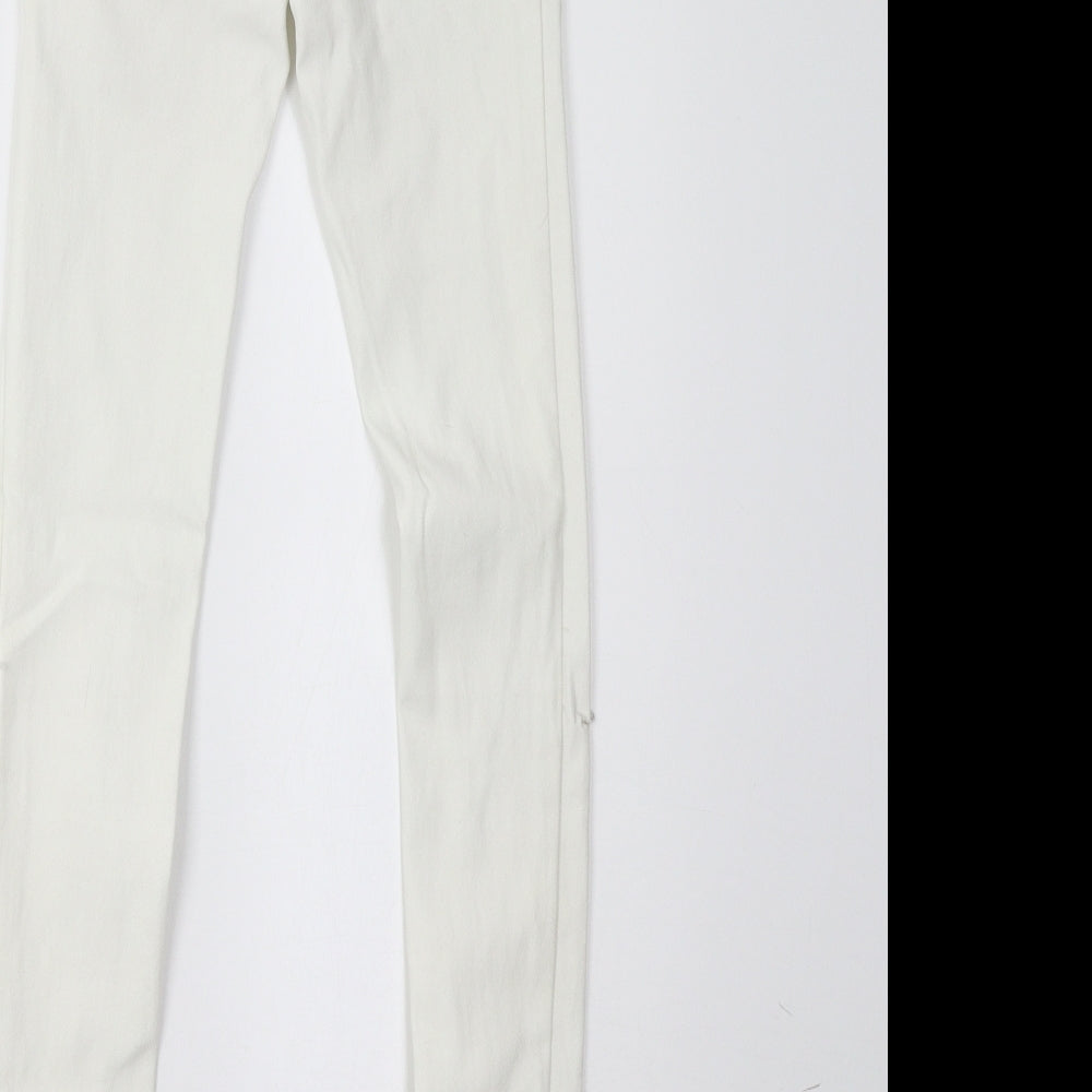 Parisian Womens White Trousers Size 6 L32 in