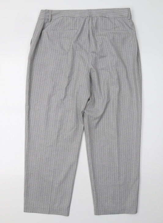 Womens UK Size 20 Marks and Spencer Regular Fit Grey Trousers