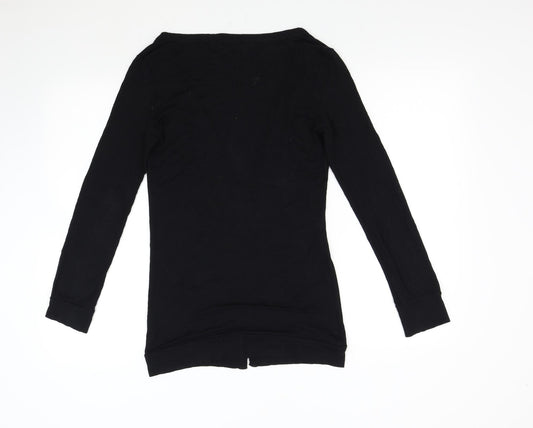 Naked Eyes Womens Black Cardigan Jumper Size M