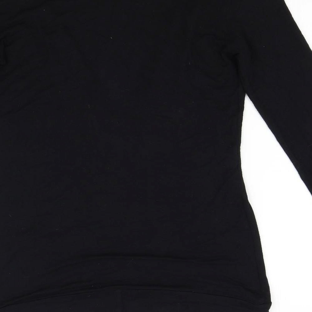 Naked Eyes Womens Black Cardigan Jumper Size M