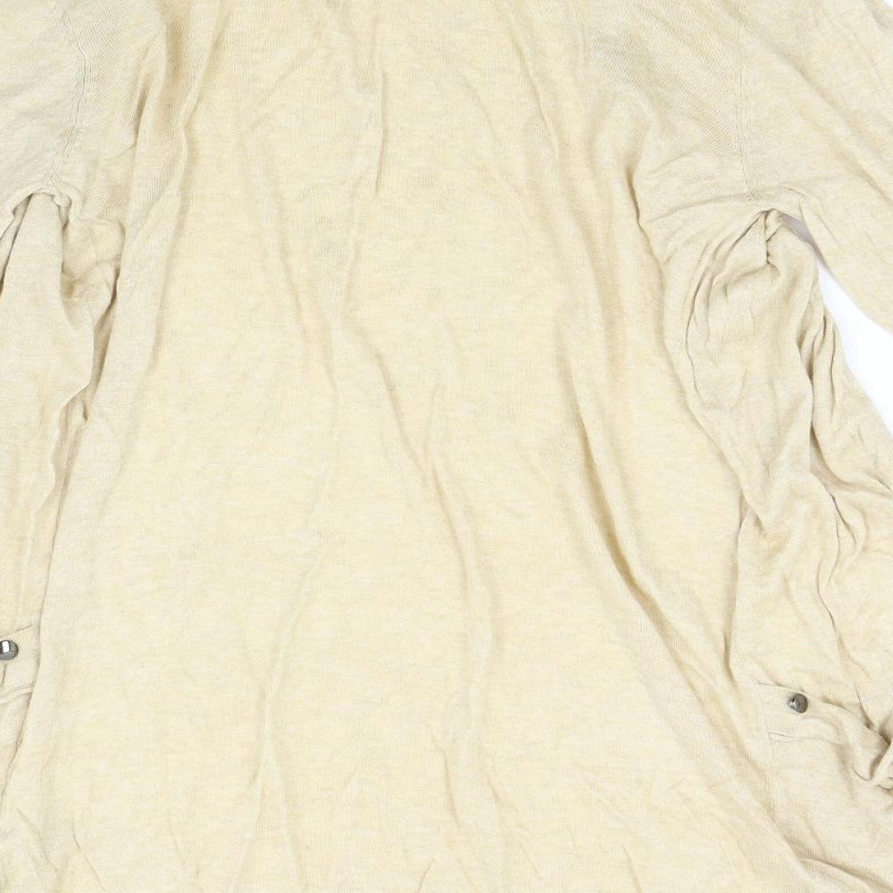 Primark Womens Beige Knit Cardigan Jumper Size 14