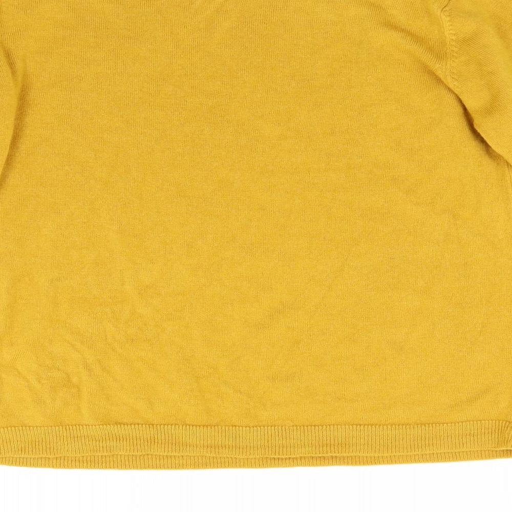 Primark Womens Yellow Knit Pullover Jumper Size M
