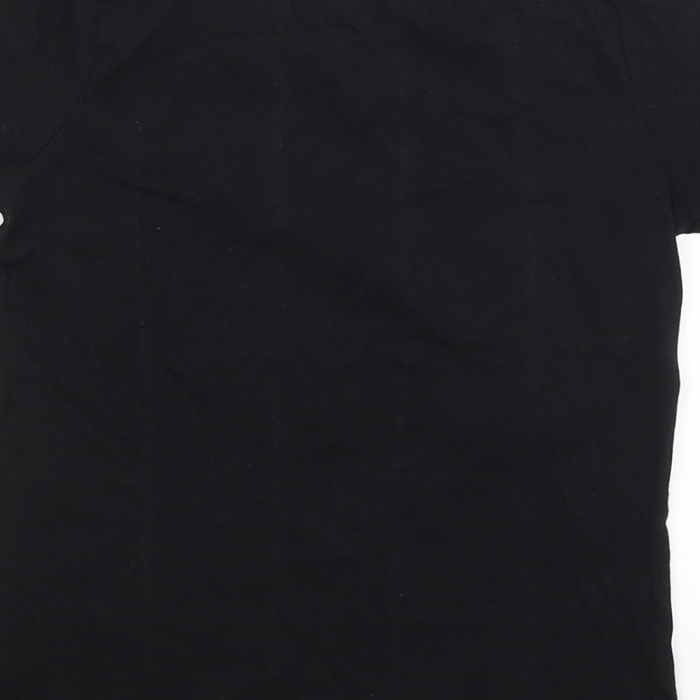 Brand and care label for Primark girls’ black basic t-shirt, size 10-11, years - that's my bestie