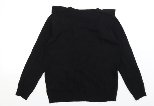 Womens UK Size 16 Preworn Black Pullover Jumper