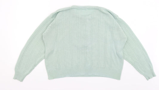 Preworn Womens Green Pullover Jumper Size M