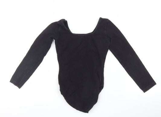Bloch Girls Black Basic T-Shirt Size 5-6 Years