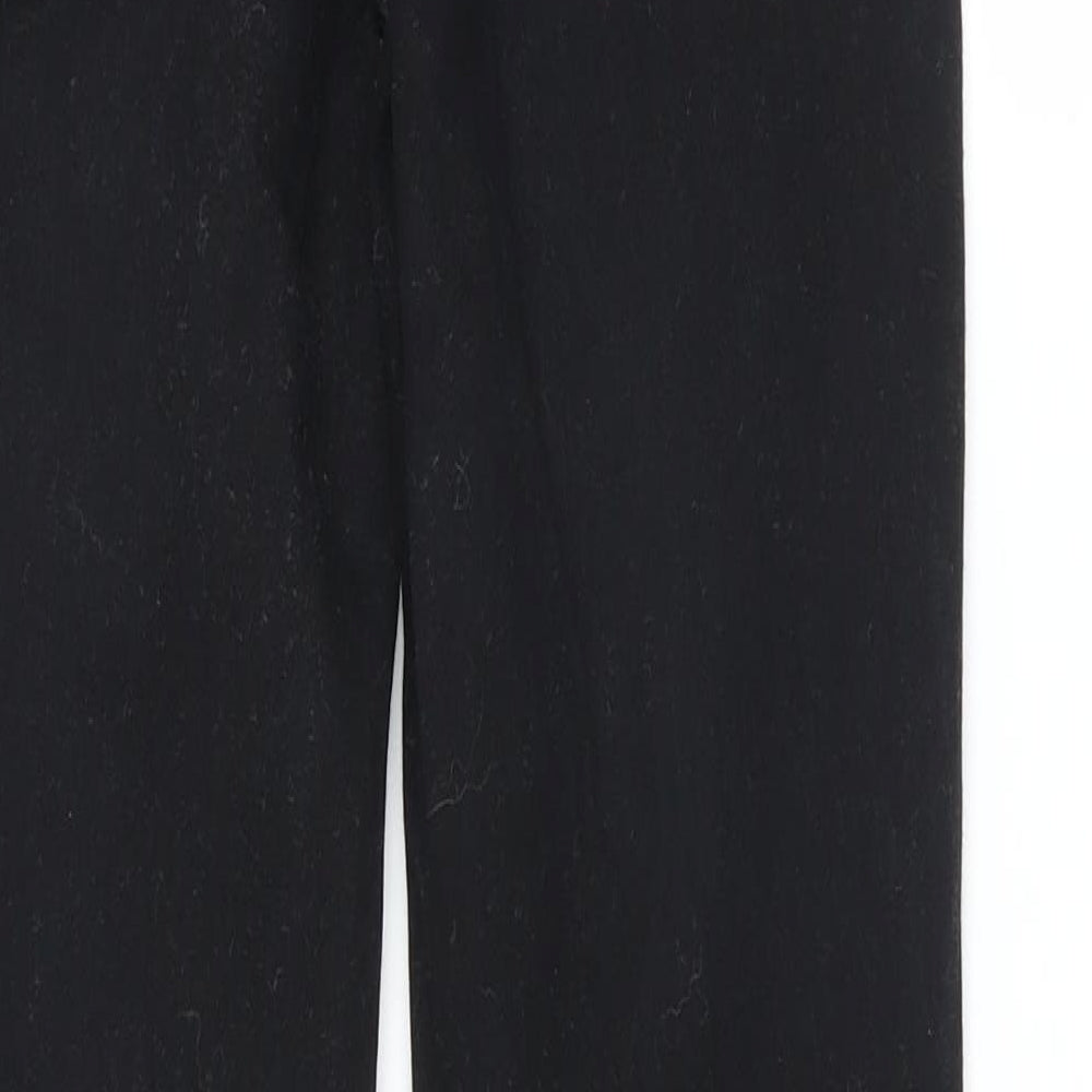 Brand and care label for Next women’s black skinny jeans, size UK 27, in, 30.5-inch leg