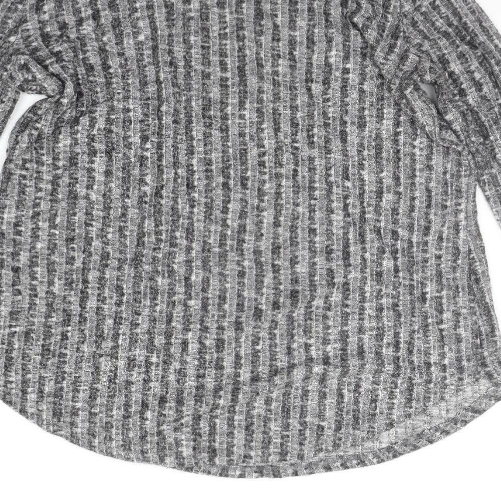 Womens UK Size 14 Papaya Grey Pullover Jumper