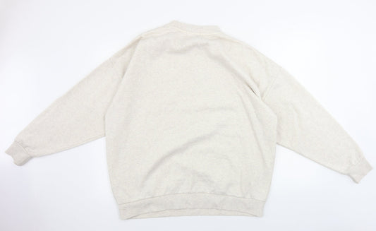 Primark Womens Ivory Henley Jumper Size M