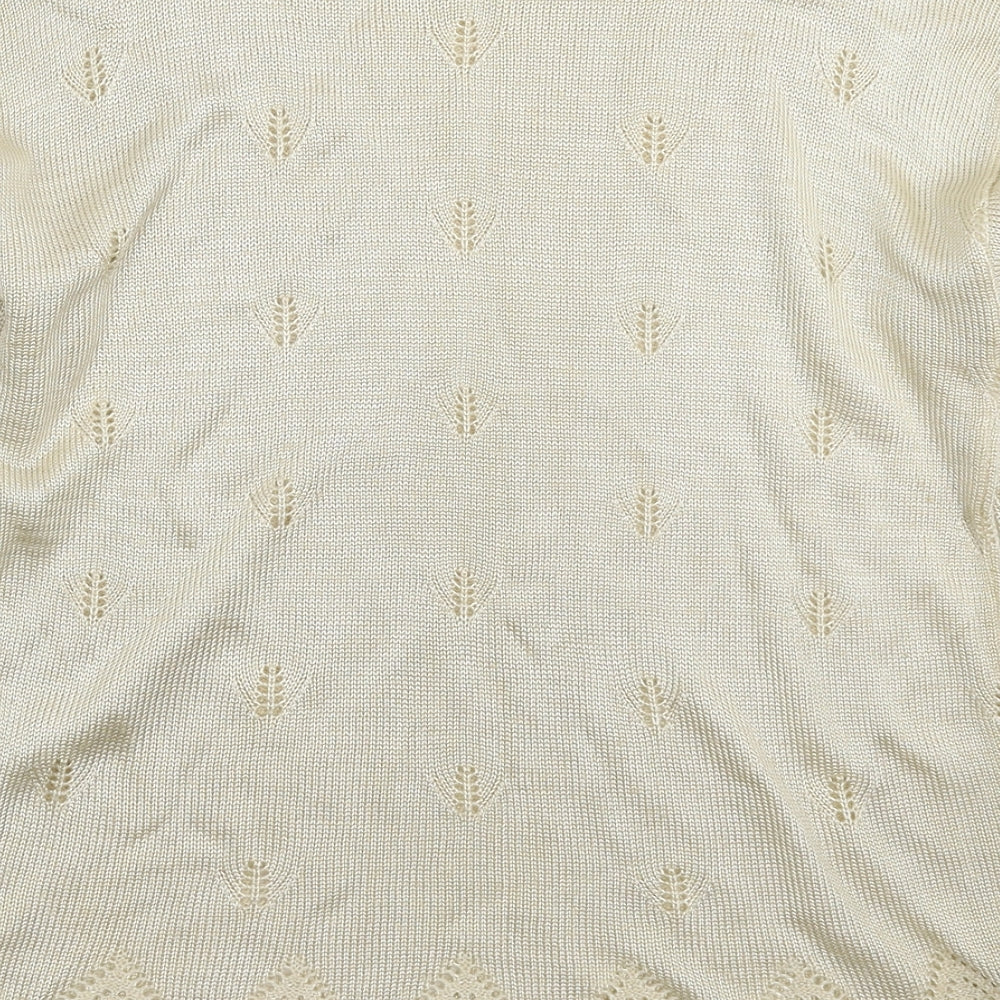 Womens UK Size M NEXT Beige Pullover Jumper