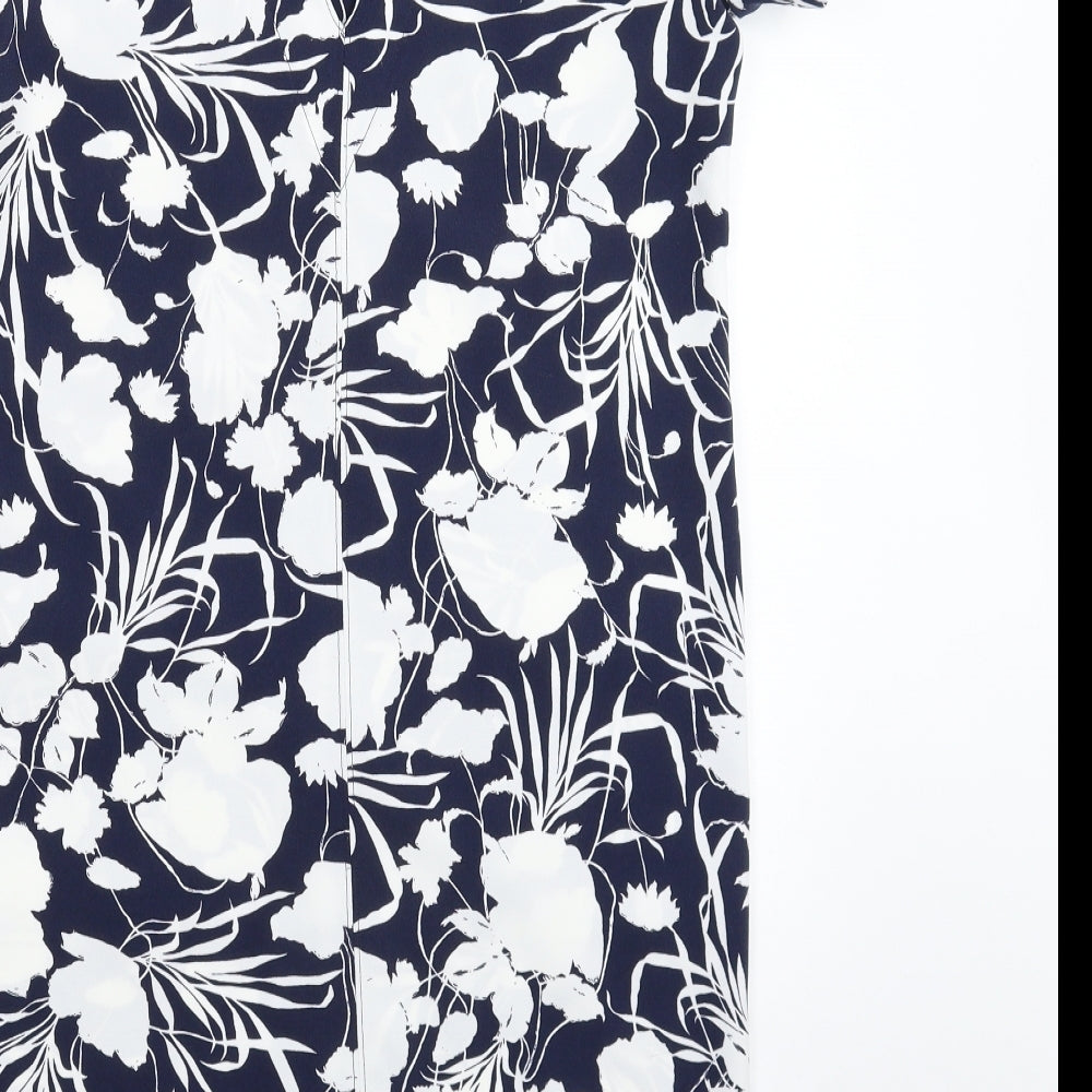 NEXT Womens Blue Floral Bodycon Size 8