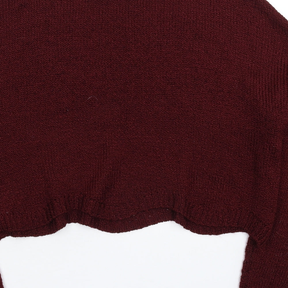 FOREVER 21 Womens Brown Knit Pullover Jumper Size S