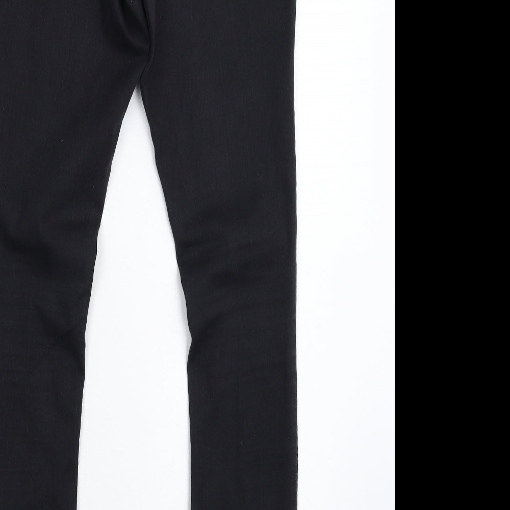 Brand and care label for George women’s black denim jegging jeans, size S, 29-inch leg