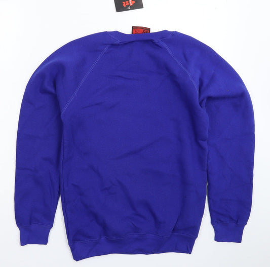 1st Class Clothes Boys Blue Pullover Sweatshirt Size 11-12 Years