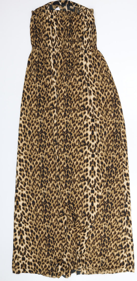 Ocean Club Womens Multicoloured Animal Print Fit & Flare Size 8