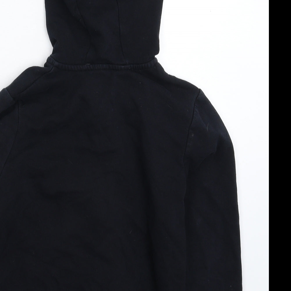 Brand and care label for George boys’ blue full zip hoodie, size 9-10, years