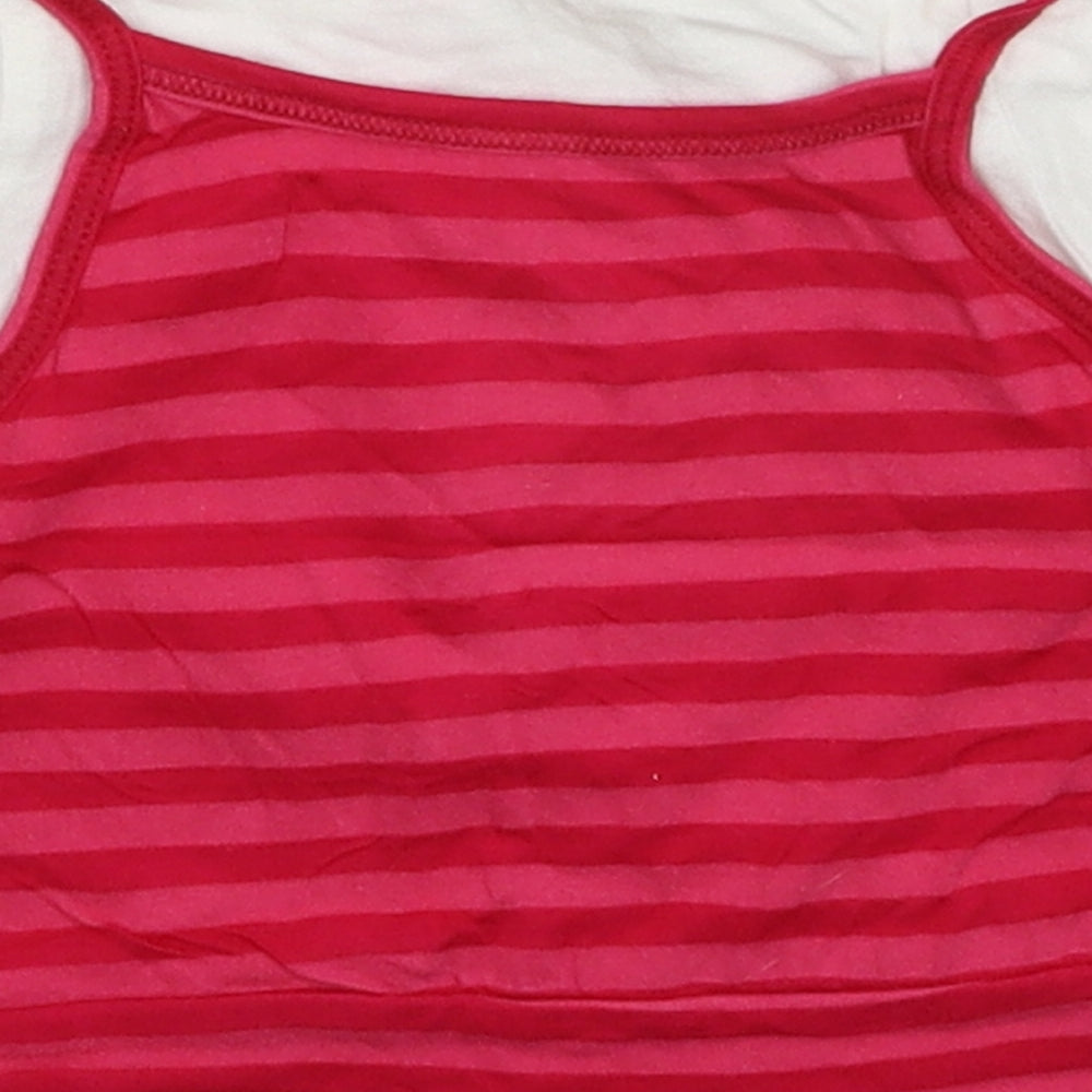 E-vie Girls Multicoloured Striped Basic T-Shirt Size 12-18 Months