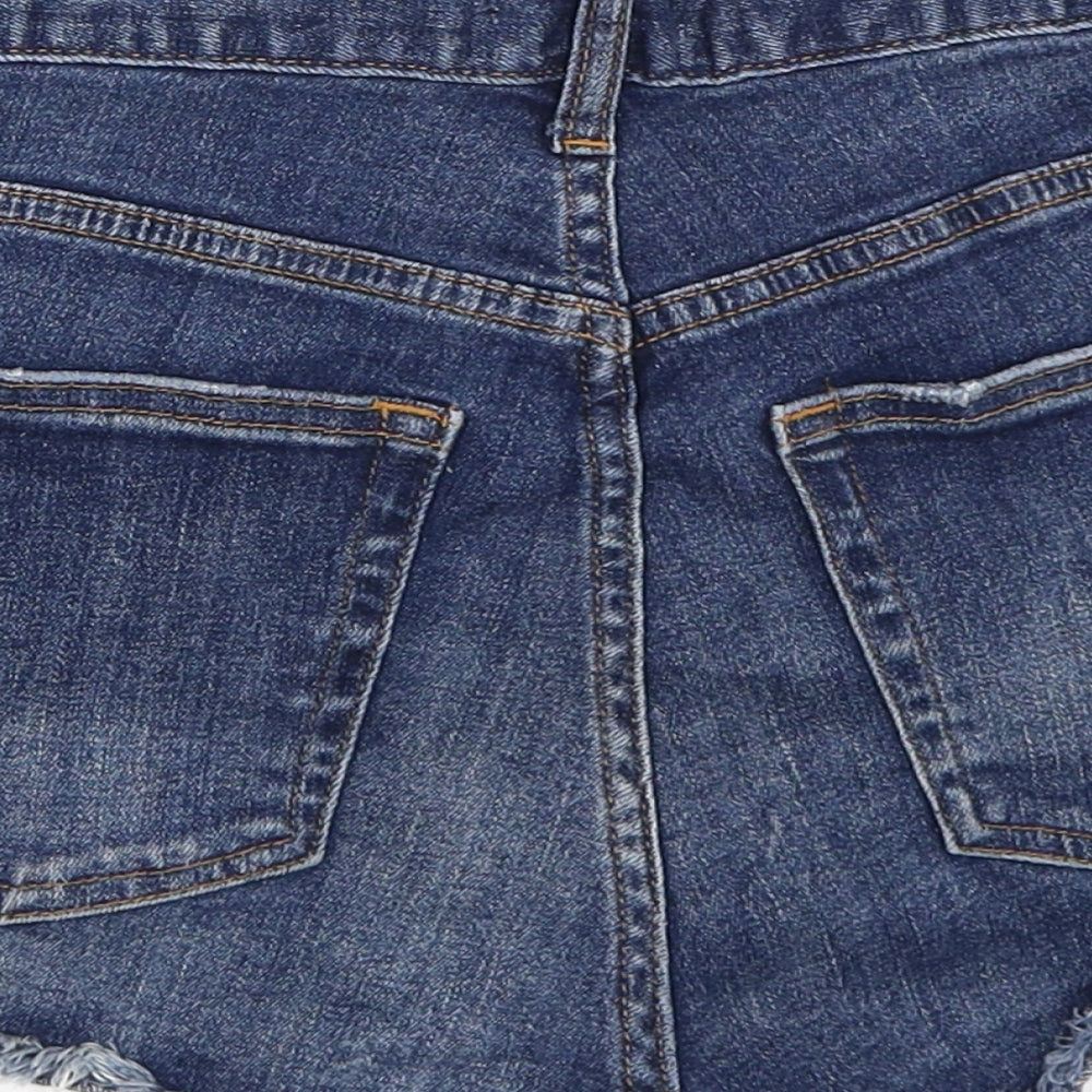 H&M Womens Blue Hot Pants Shorts Size 36