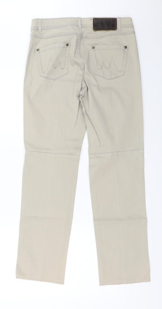 Marccain Womens Beige Trousers Size 28 in L27 in