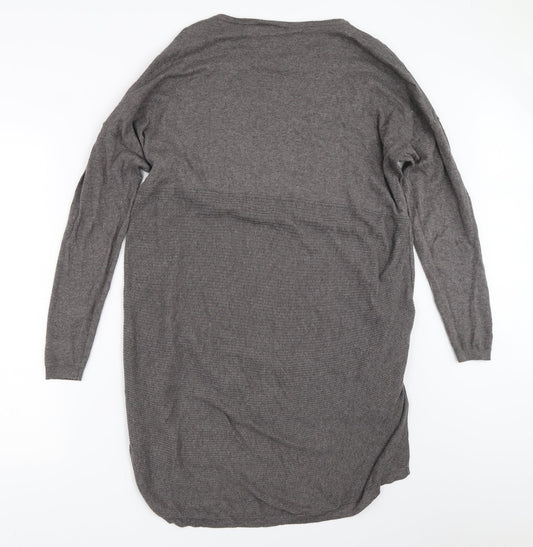 Womens UK Size 10 Warehouse Grey Pullover Jumper