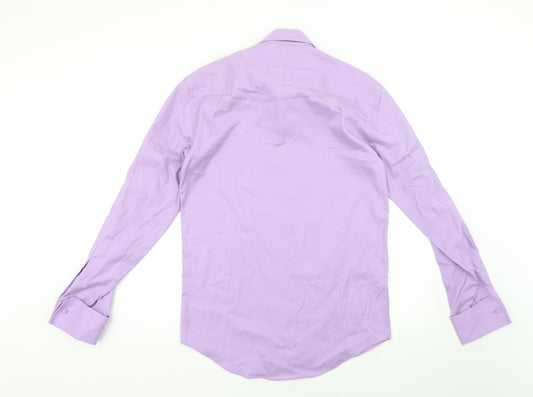 the city collection Mens Purple Dress Shirt Size 37