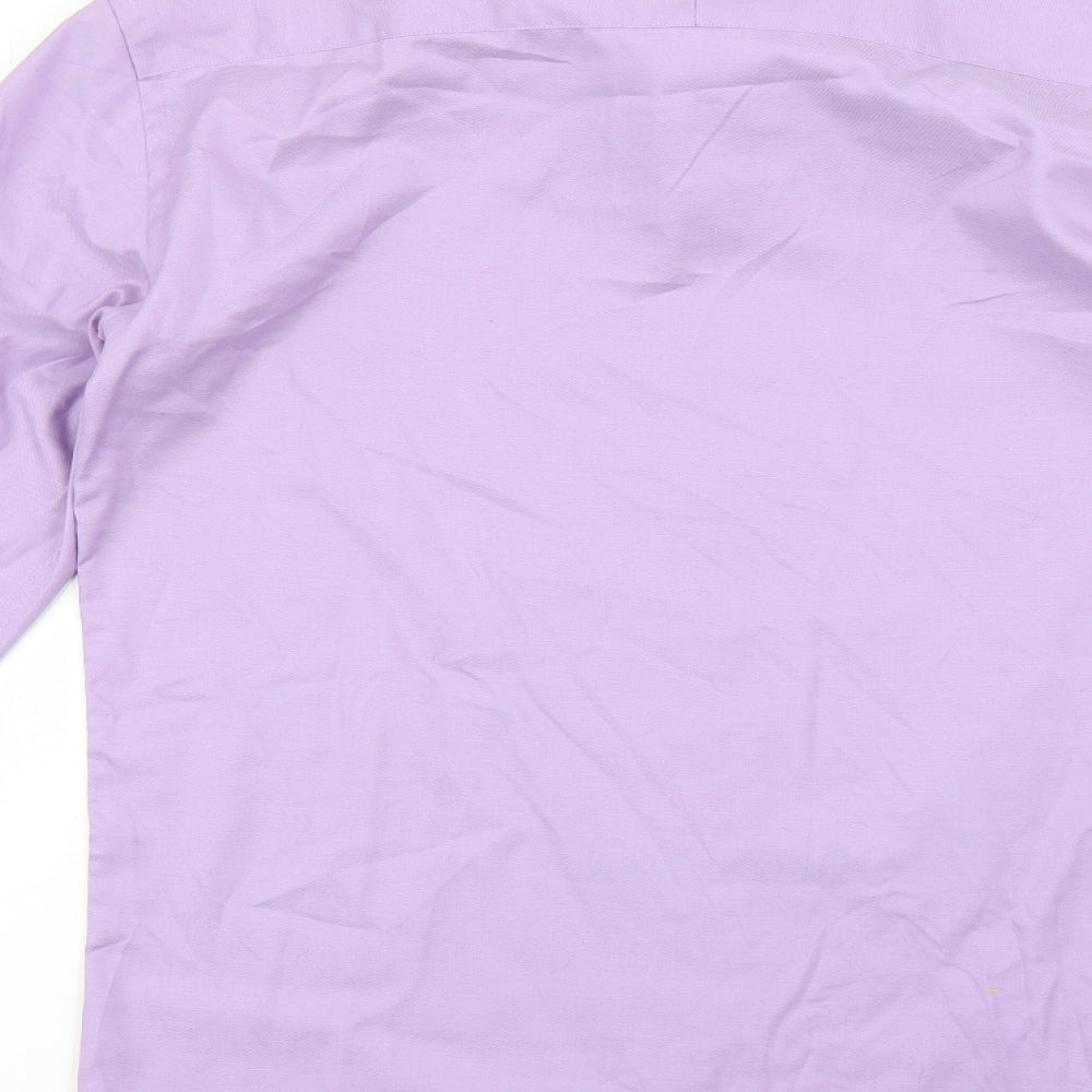 the city collection Mens Purple Dress Shirt Size 37