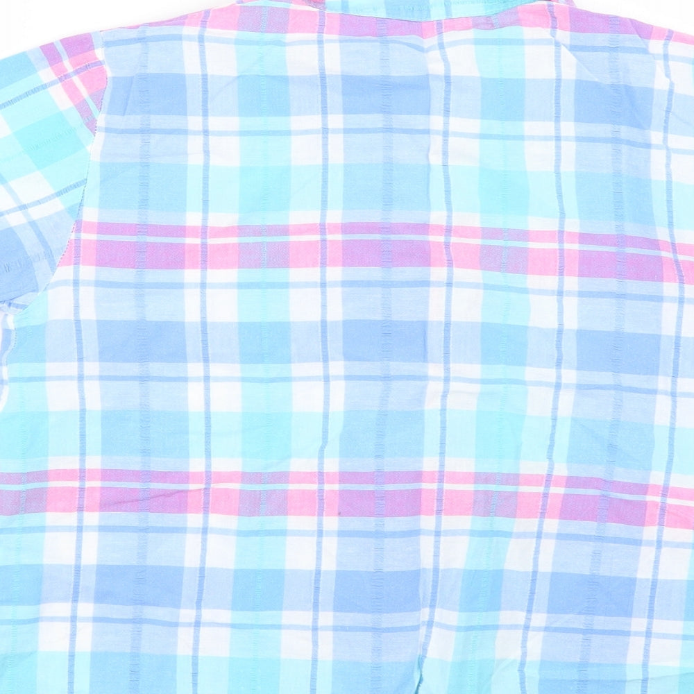 Dunnes Stores Womens Multicoloured Check Top Pyjama Top Size 8