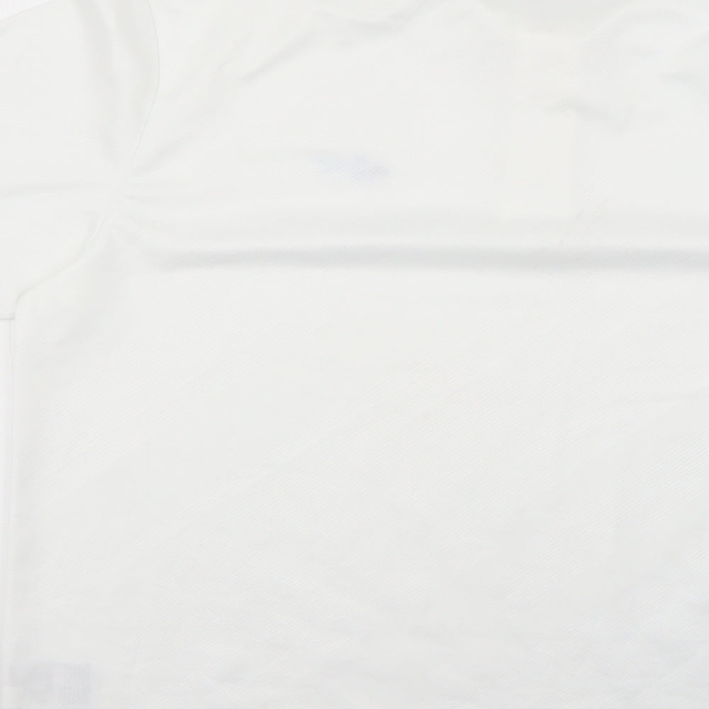 attack life Mens White Polo Size L