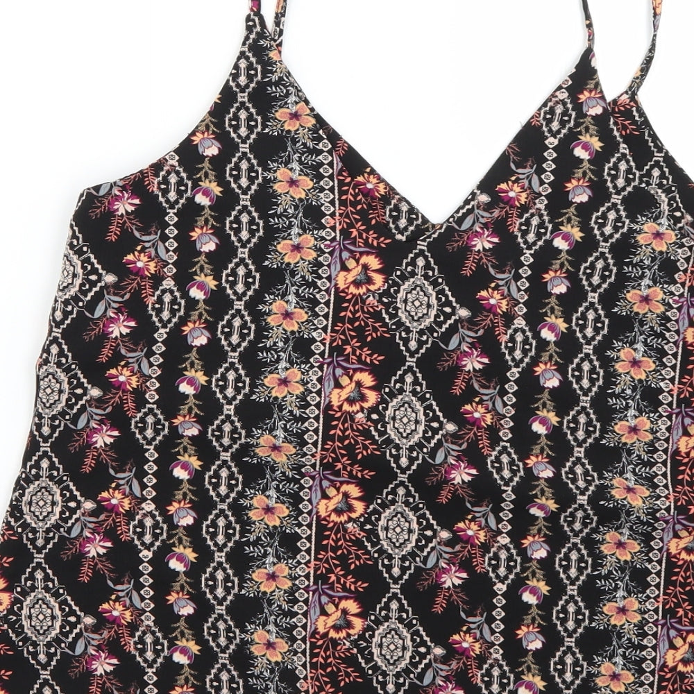 Womens UK Size 8 New Look Multicoloured Basic Blouse