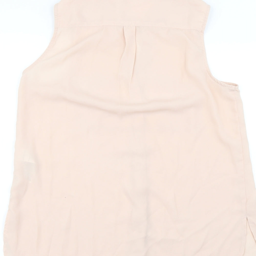 Womens UK Size 8 New Look Pink Basic Blouse