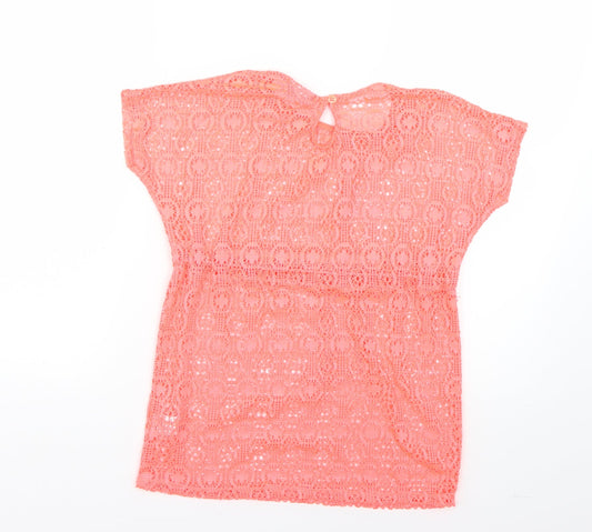 Matalan Girls Orange Basic T-Shirt Size 10 Years