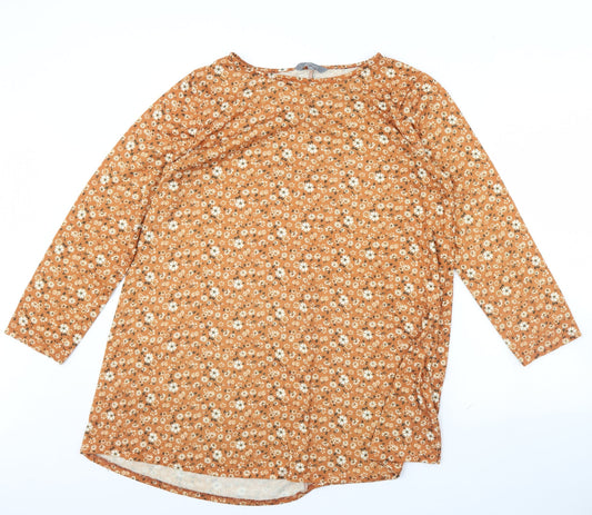 Womens UK Size 12 Principles Orange Pullover Jumper
