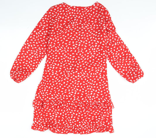 SheIn Womens Red Polka Dot Mini Size M