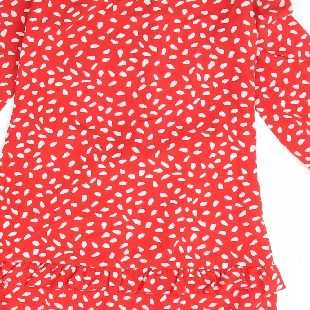 SheIn Womens Red Polka Dot Mini Size M