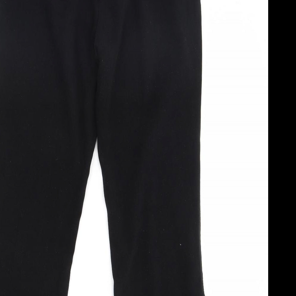Womens UK Size 14 For Women Regular Fit Black Trousers