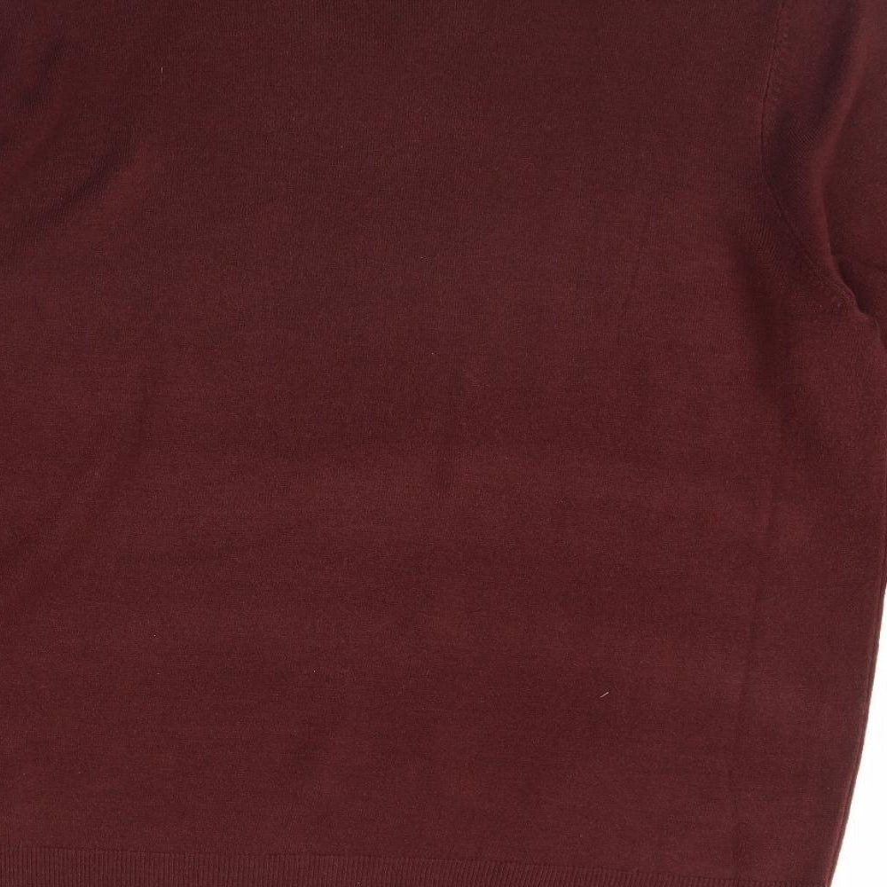 Atlantic Bay Mens Red Pullover Jumper Size XL