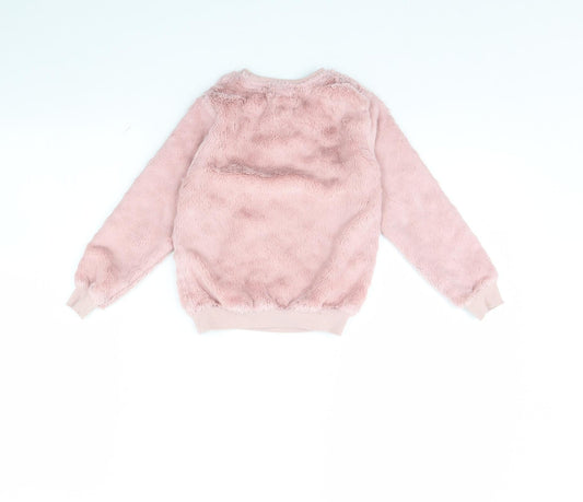 hey Girls Pink Pullover Jumper Size 5 Years