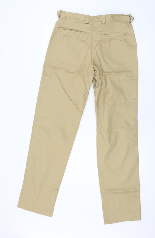 Womens UK Size 30 in Moose Regular Fit Beige Trousers