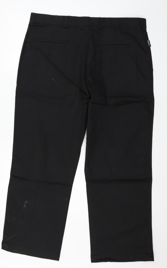Womens UK Size 40 in Moose Regular Fit Black Trousers