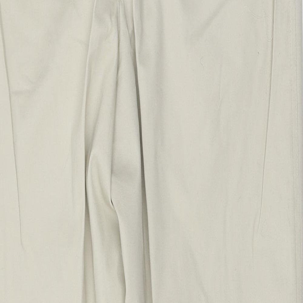 Womens UK Size 30 in Moose Regular Fit Ivory Trousers