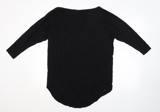 Boohoo Womens Black Basic T-Shirt